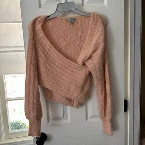 Fuzzy ASOS Wrap Sweater